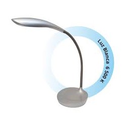 LAMPARA DE ESCRITORIO 4.5W COLOR PLATA 51244 PHILCO