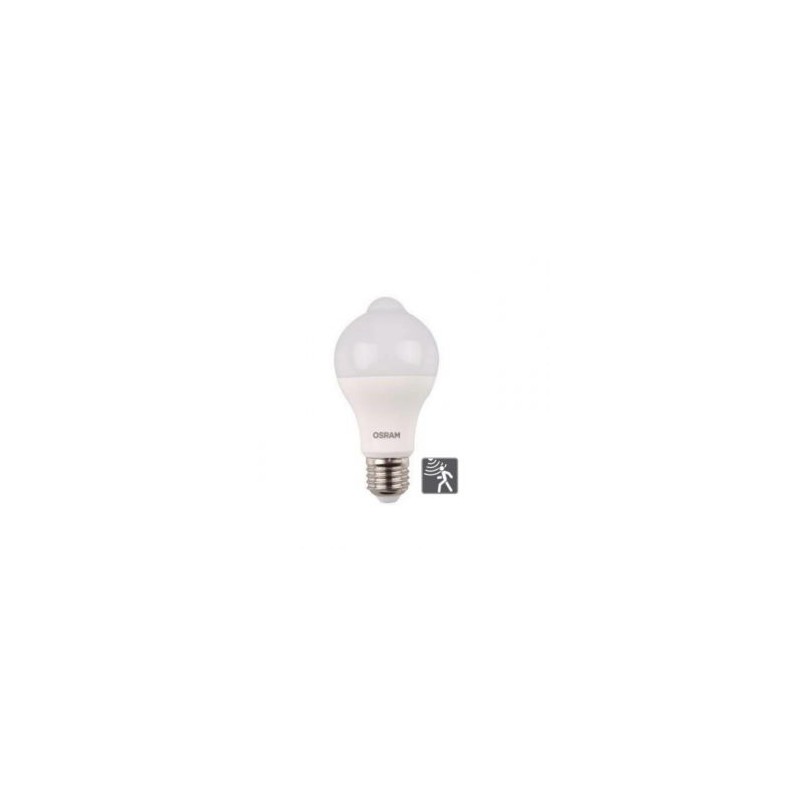 LAMPARA LED CON SENSOR DE MOVIMIENTO 9W LUZ FRIA OSRAM