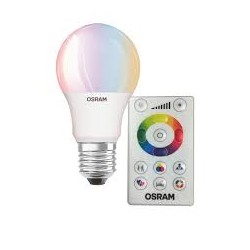 LAMPARA LED RGB CON CONTROL REMOTO 7.5W OSRAM