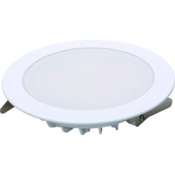 LUMINARIA DE EMPOTRAR ELED12DF 12W LUZ CALIDA MEGAMEX