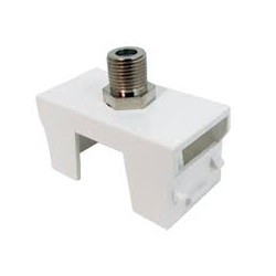 MODULO COAXIAL COLOR BLANCO LINEA CIEN LEVITON