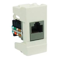 MODULO DE DATOS RJ45 COLOR MARFIL LINEA CIEN LEVITON