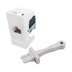 MODULO TELEFONICO RJ11 COLOR BLANCO LINEA CIEN LEVITON