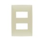 PLACA 2 MODULOS COLOR MARFIL LINEA CIEN LEVITON