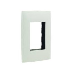 PLACA 3 MODULOS COLOR BLANCO LINEA CIEN LEVITON
