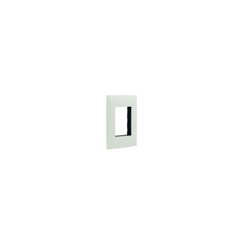 PLACA 3 MODULOS COLOR BLANCO LINEA CIEN LEVITON