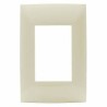PLACA 3 MODULOS COLOR MARFIL LINEA CIEN LEVITON