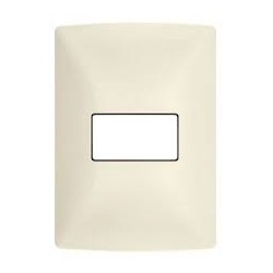 PLACA DE 1 MODULO DE RESINA CON CHASIS QZ4803M1MA MARFIL MX BTICINO