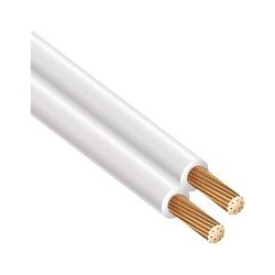 CABLE DUPLEX FLEXIBLE CAL. 14 COLOR BLANCO CONDULAC