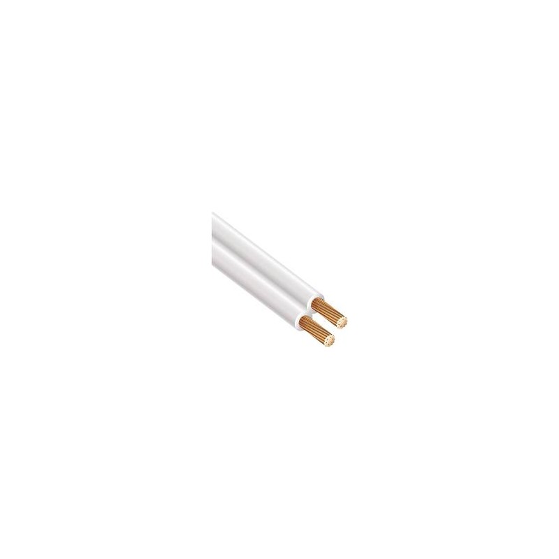 CABLE DUPLEX FLEXIBLE CAL. 14 COLOR BLANCO CONDULAC