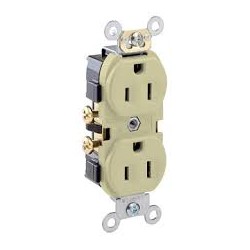CONTACTO DUPLEX 15A COLOR MARFIL CR15-I LEVITON