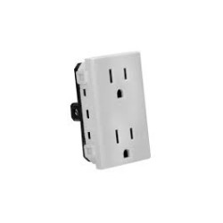 CONTACTO DUPLEX POLARIZADO COLOR BLANCO QZ5115D MX BTICINO