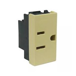 CONTACTO POLARIZADO 1 MODULO 15A COLOR MARFIL LINEA CIEN LEVITON (copia)