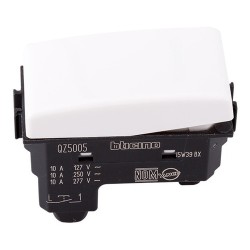 INTERRUPTOR PULSADOR COLOR BLANCO 1 MODULO QZ5005 MX BTICINO