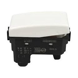 INTERRUPTOR SENCILLO COLOR BLANCO 1 MODULO QZ5001 MX BTICINO